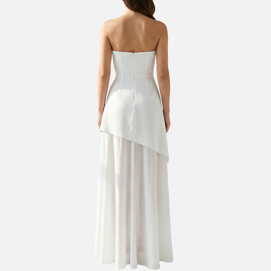 Women’s High-Neck Maxi Dress with Side Slit