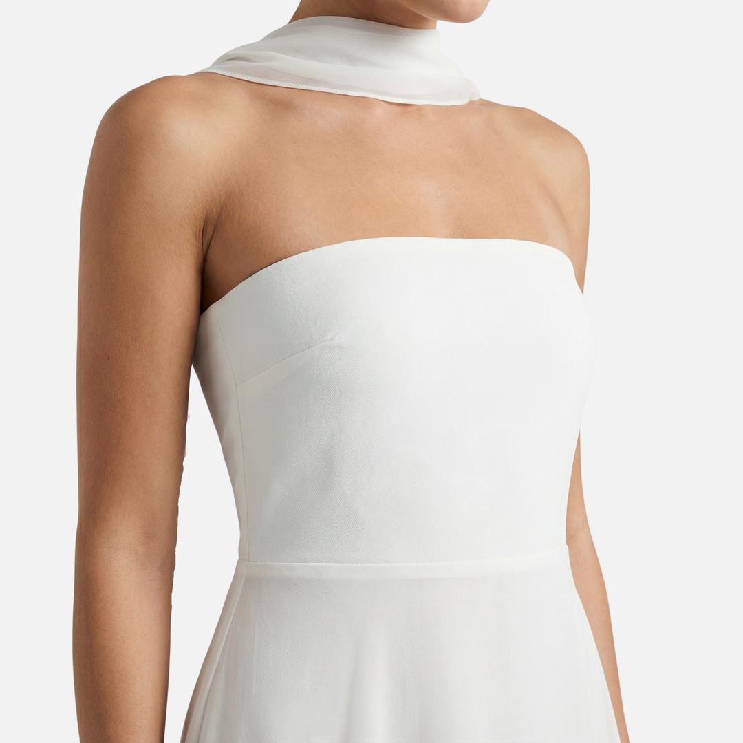 Women’s High-Neck Maxi Dress with Side Slit