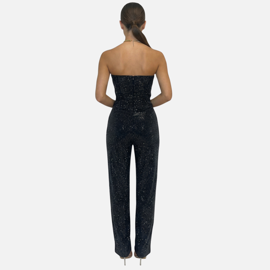 Women’s Liora Glitter Top & High-Waist Trouser Set