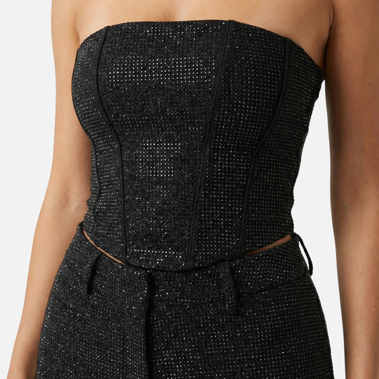 Women’s Liora Glitter Top & High-Waist Trouser Set