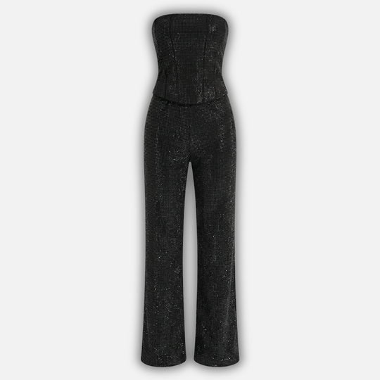 Women’s Liora Glitter Top & High-Waist Trouser Set