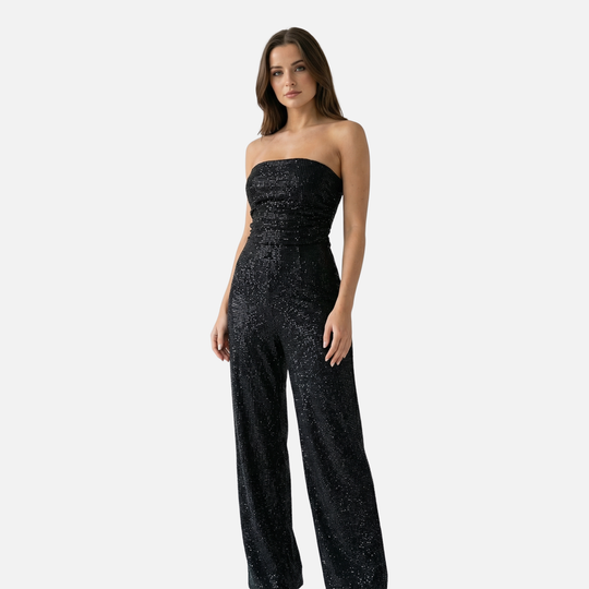 Women’s Liora Glitter Top & High-Waist Trouser Set