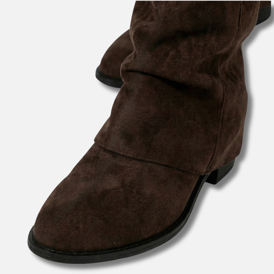 Women’s Long Boots with Chunky Block Heel