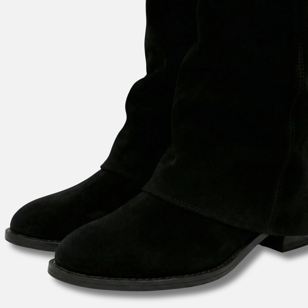 Women’s Long Boots with Chunky Block Heel