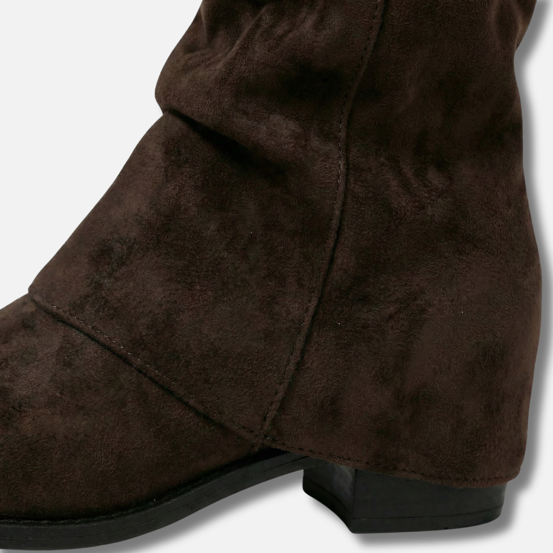 Women’s Long Boots with Chunky Block Heel