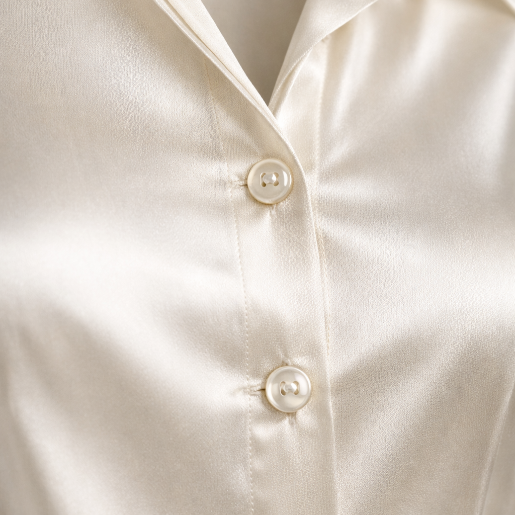 Women’s Satin Blouse with Long Sleeves