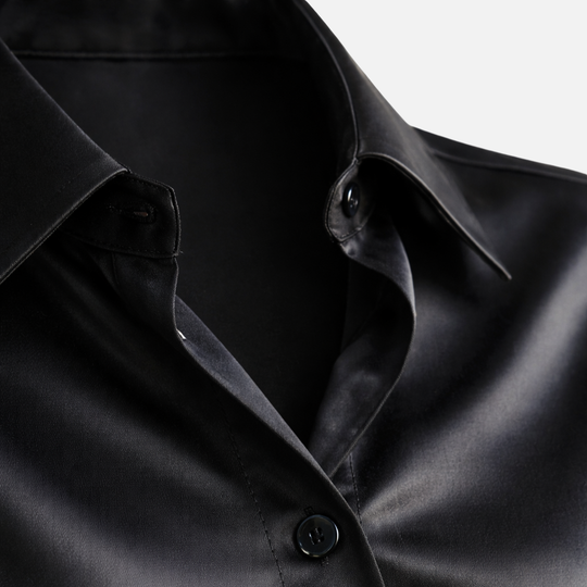 Women’s Satin Blouse with Long Sleeves