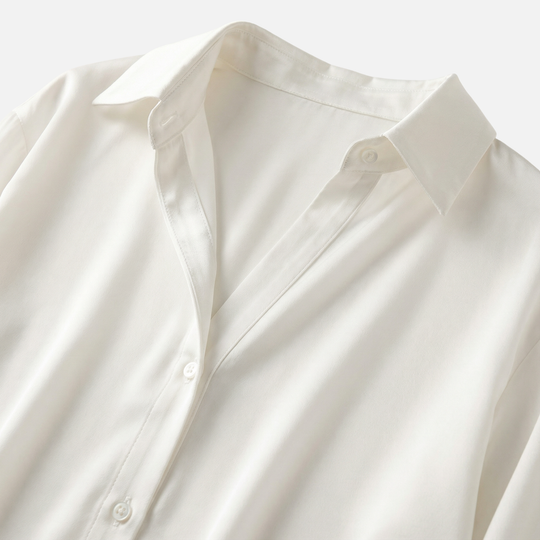 Women’s Satin Finish Blouse with Long Sleeves