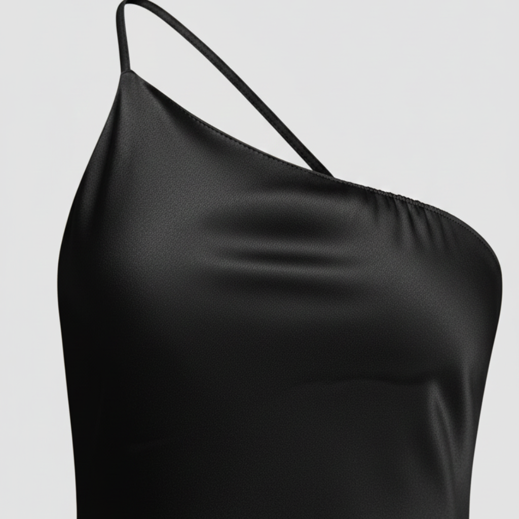 Women’s Satin Maxi Dress with Side Slit