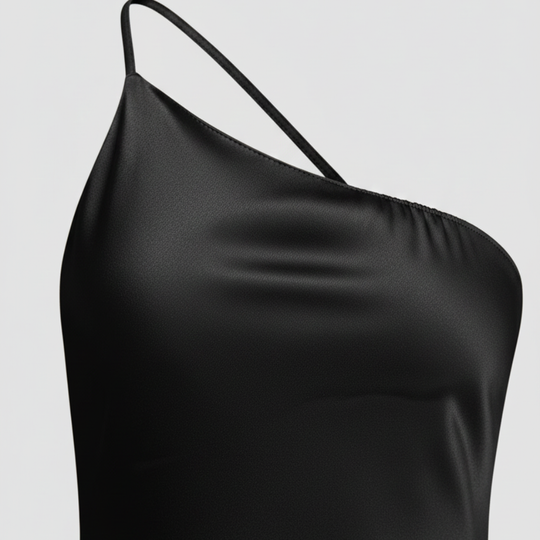 Women’s Satin Maxi Dress with Side Slit