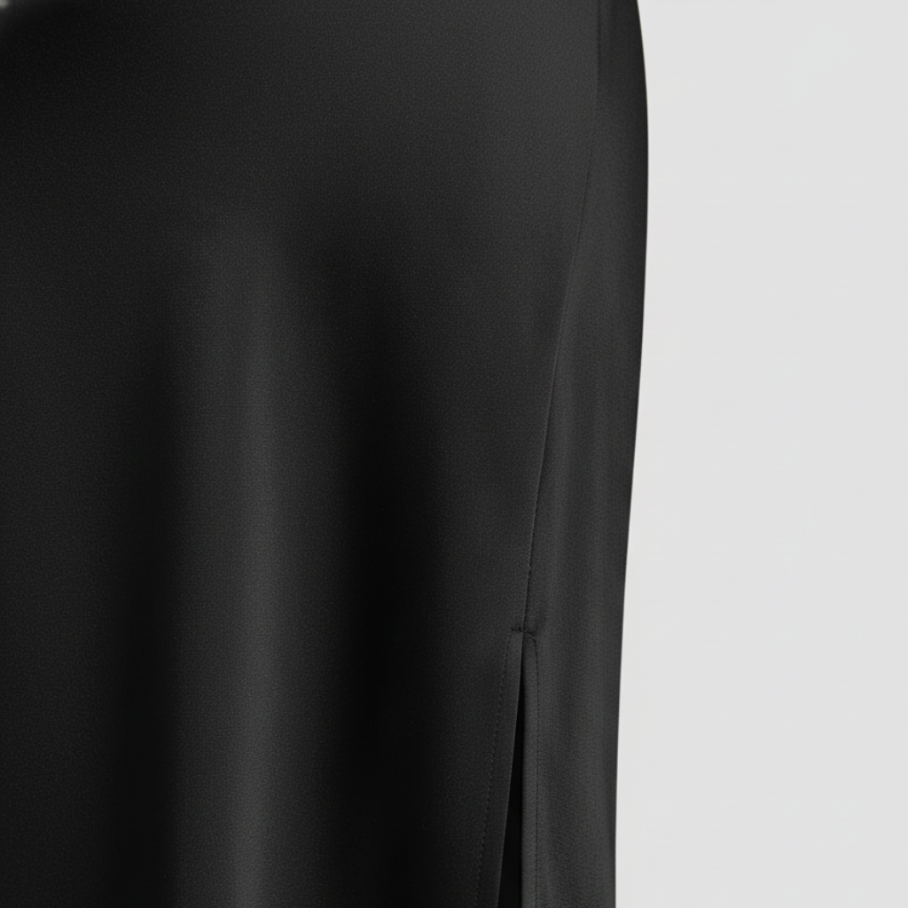 Women’s Satin Maxi Dress with Side Slit