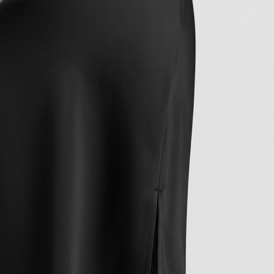 Women’s Satin Maxi Dress with Side Slit