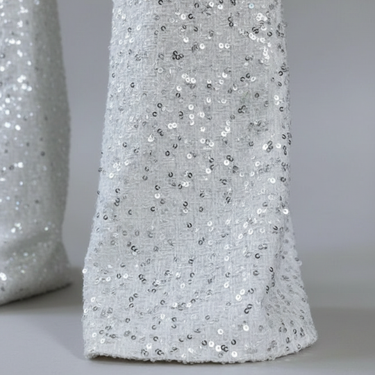 Women’s Sequined Wide-Leg Jumpsuit with Spaghetti Straps