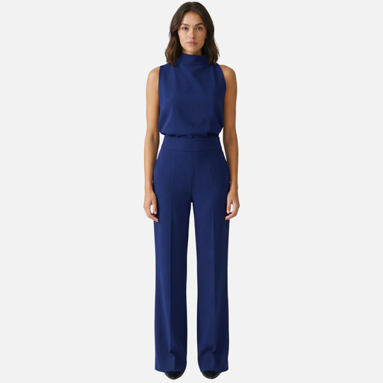 Women’s Wide-Leg Jumpsuit with Halter Neckline