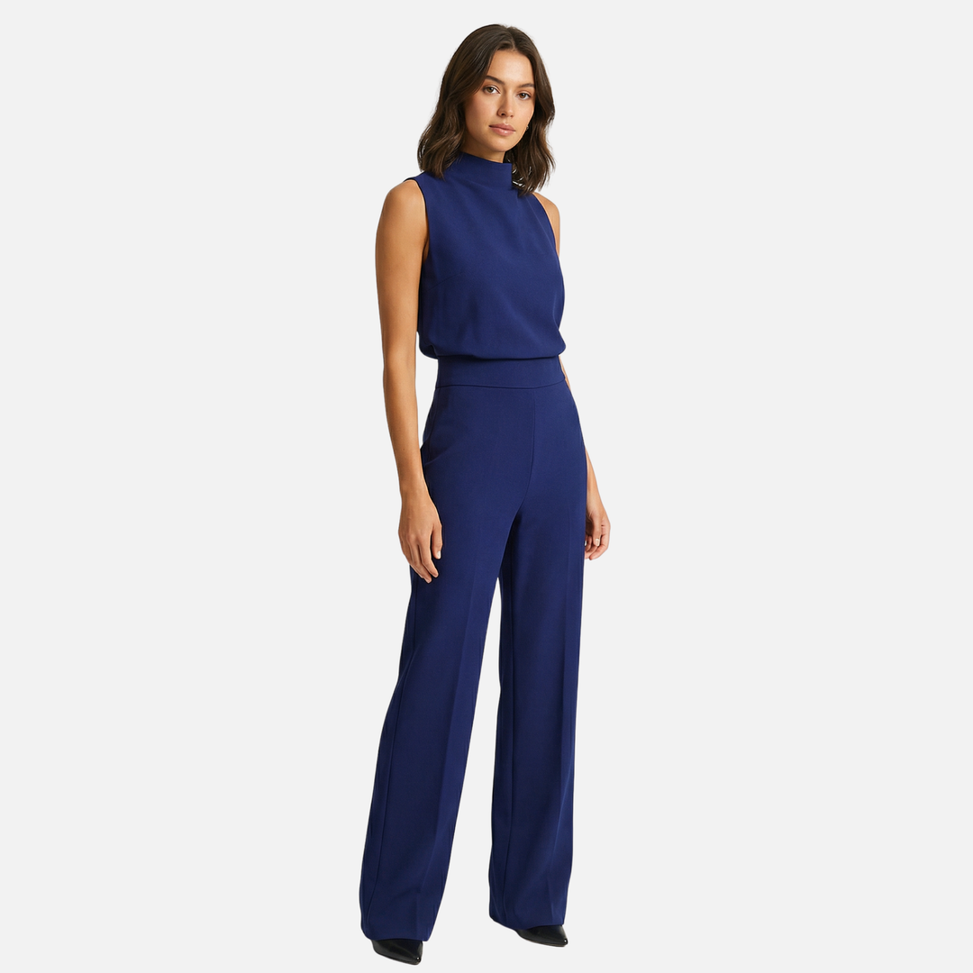 Women’s Wide-Leg Jumpsuit with Halter Neckline