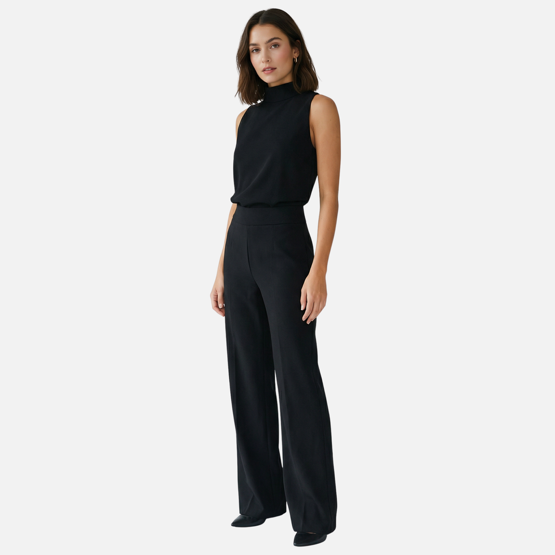 Women’s Wide-Leg Jumpsuit with Halter Neckline