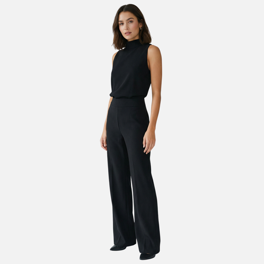Women’s Wide-Leg Jumpsuit with Halter Neckline