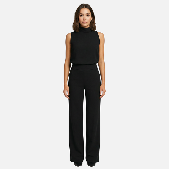 Women’s Wide-Leg Jumpsuit with Halter Neckline