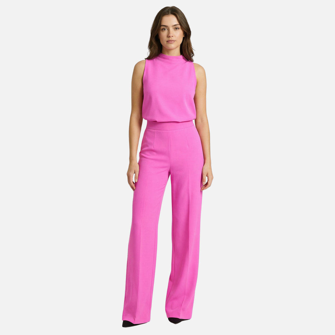 Women’s Wide-Leg Jumpsuit with Halter Neckline