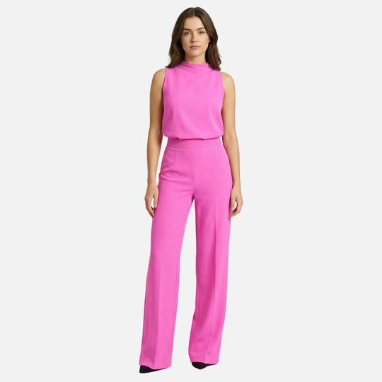 Women’s Wide-Leg Jumpsuit with Halter Neckline