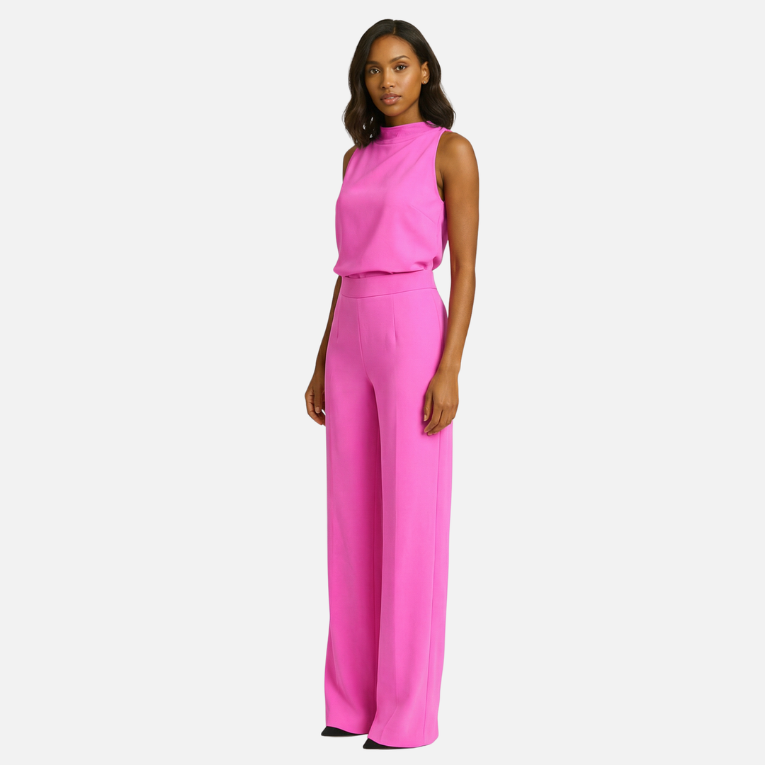 Women’s Wide-Leg Jumpsuit with Halter Neckline