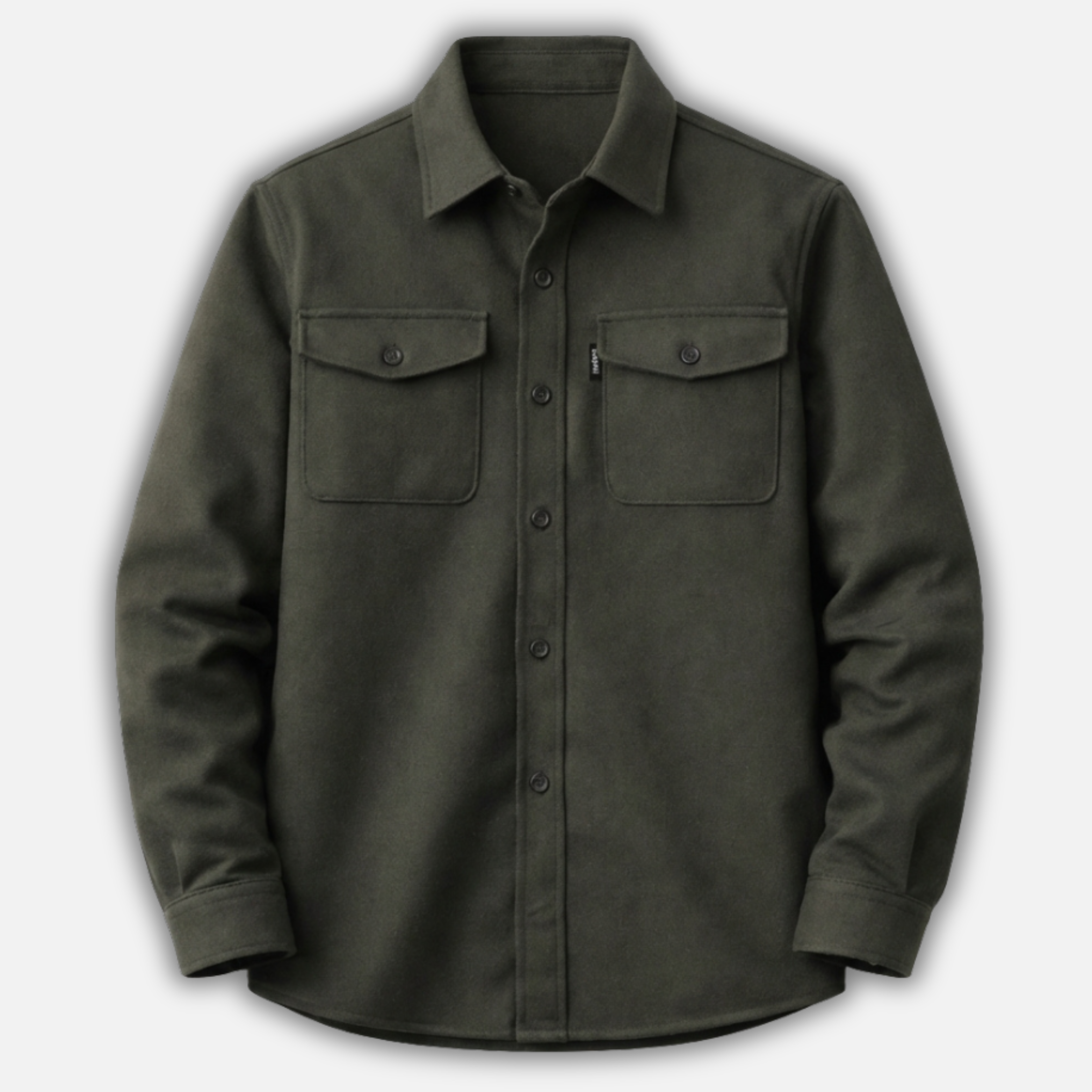 Men’s Casual Overshirt with Chest Pockets