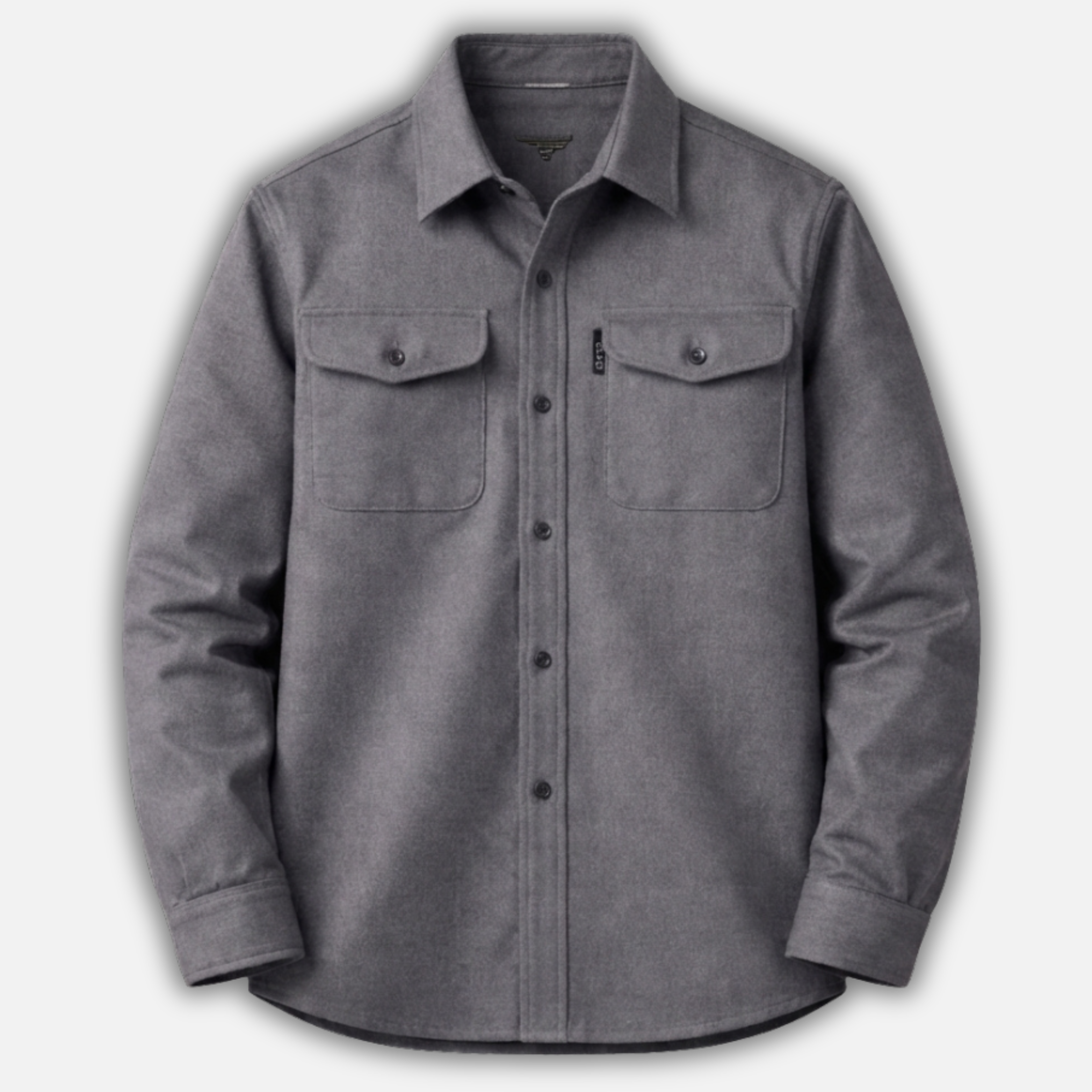 Men’s Casual Overshirt with Chest Pockets