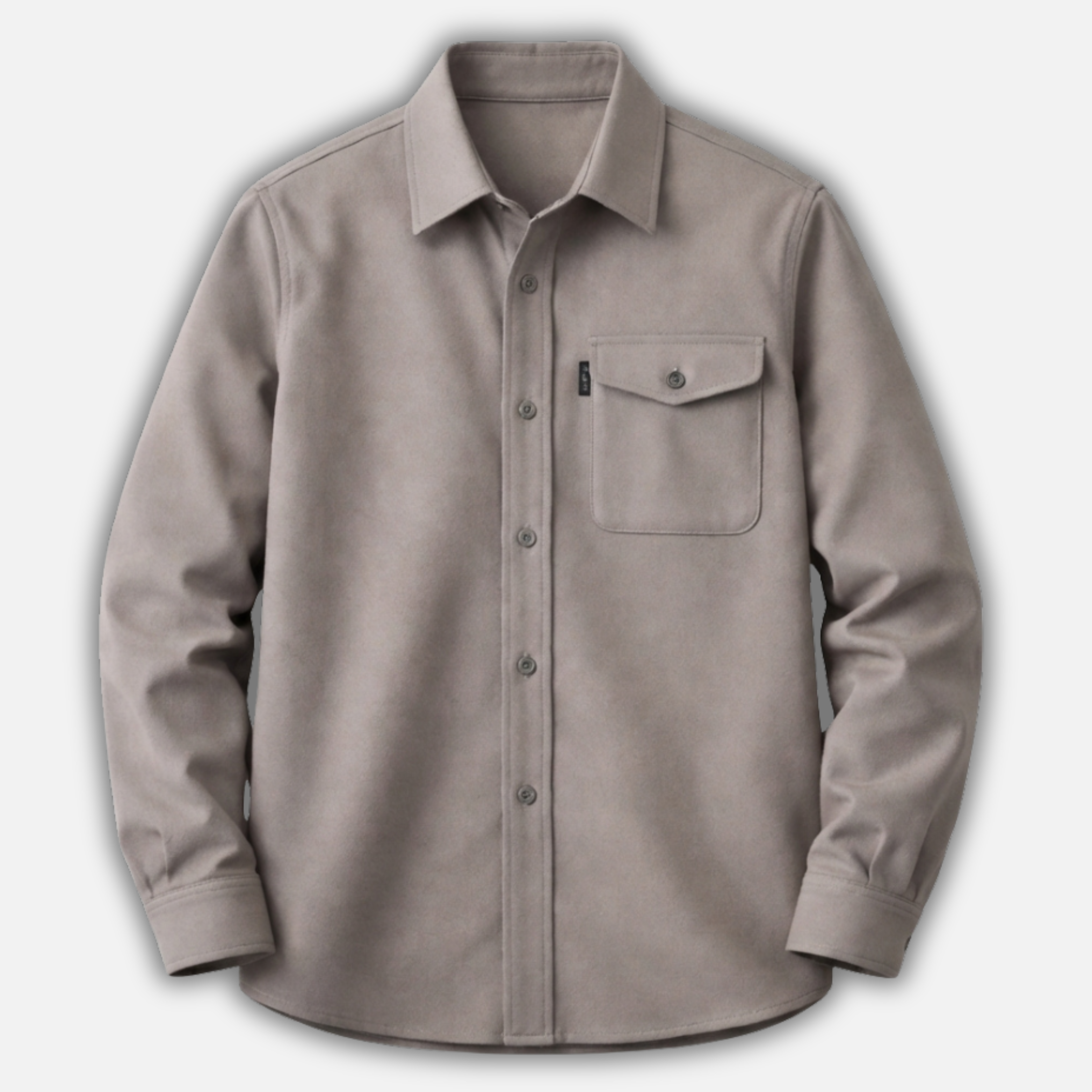 Men’s Casual Overshirt with Chest Pockets