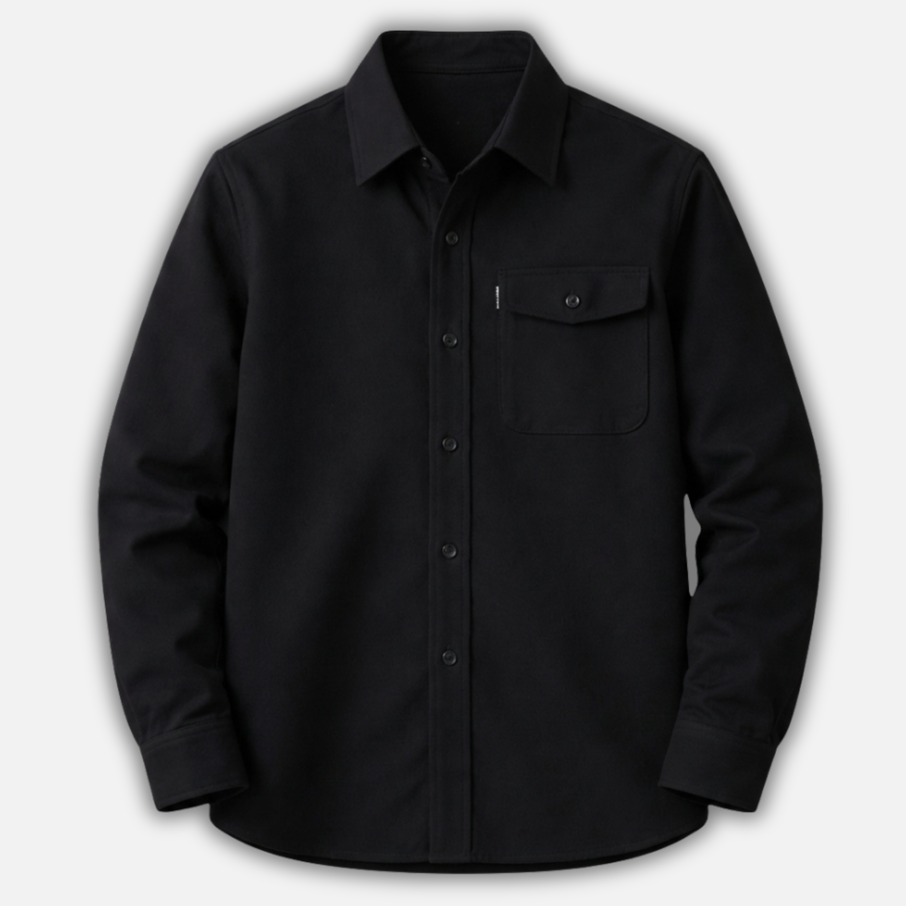 Men’s Casual Overshirt with Chest Pockets