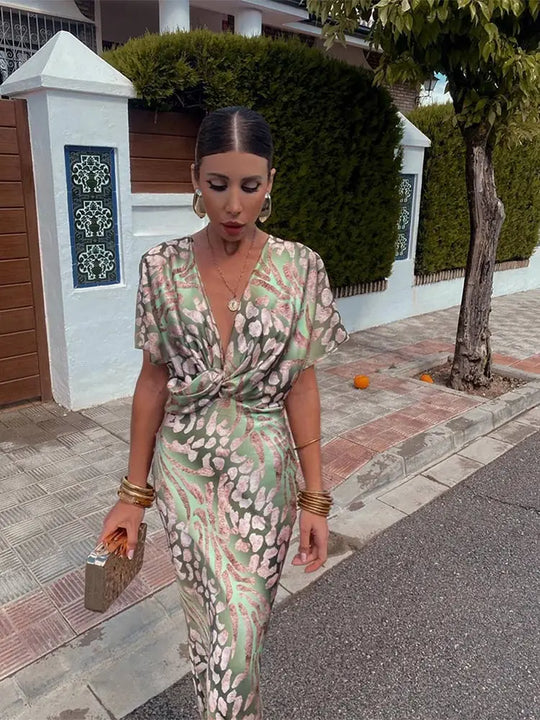CLARANDRA™ - COPPER MIDI DRESS