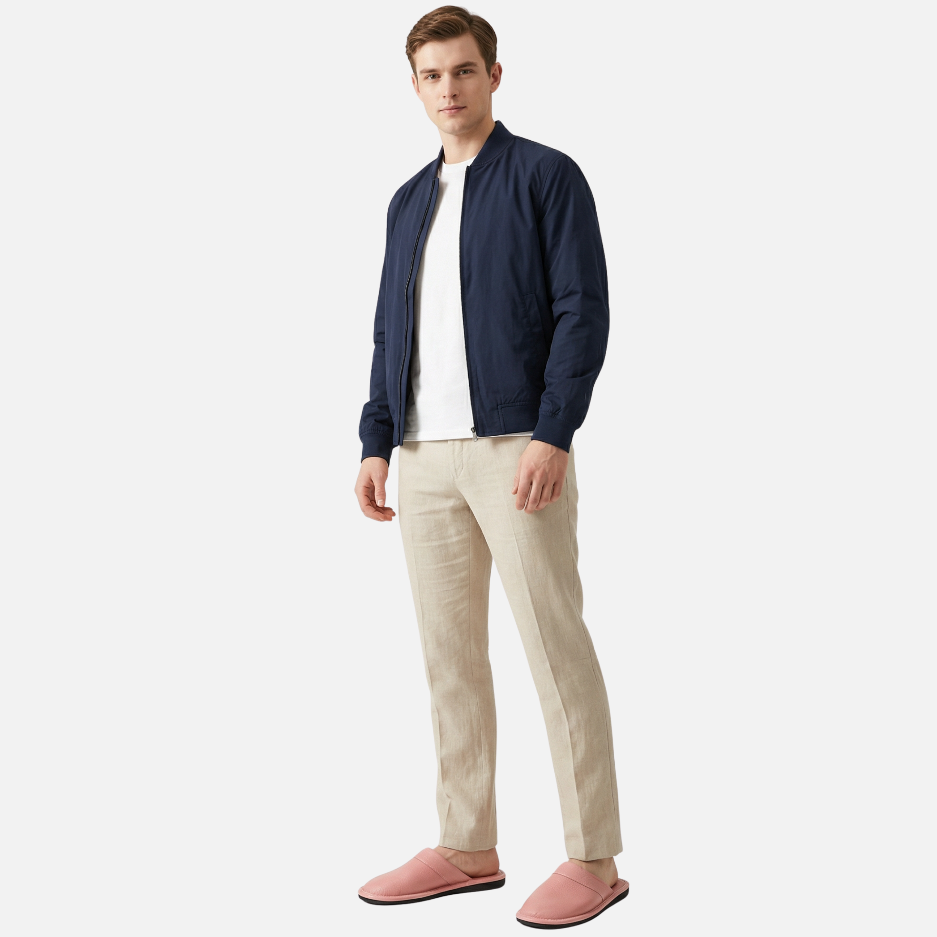 Ergonomic Slip-On Slippers with Durable Sole for Men