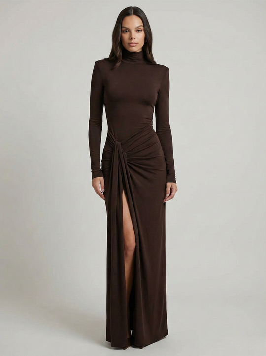 Luna’s Classy Ruched Maxi Dress