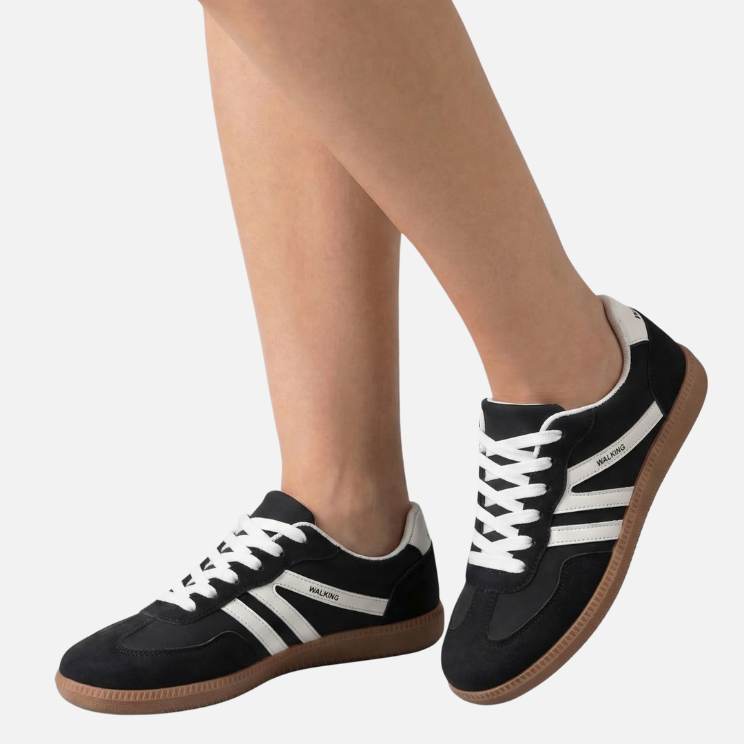 Lightweight Casual Sneakers with Textured Gum Sole for Women