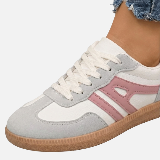 Lightweight Casual Sneakers with Textured Gum Sole for Women