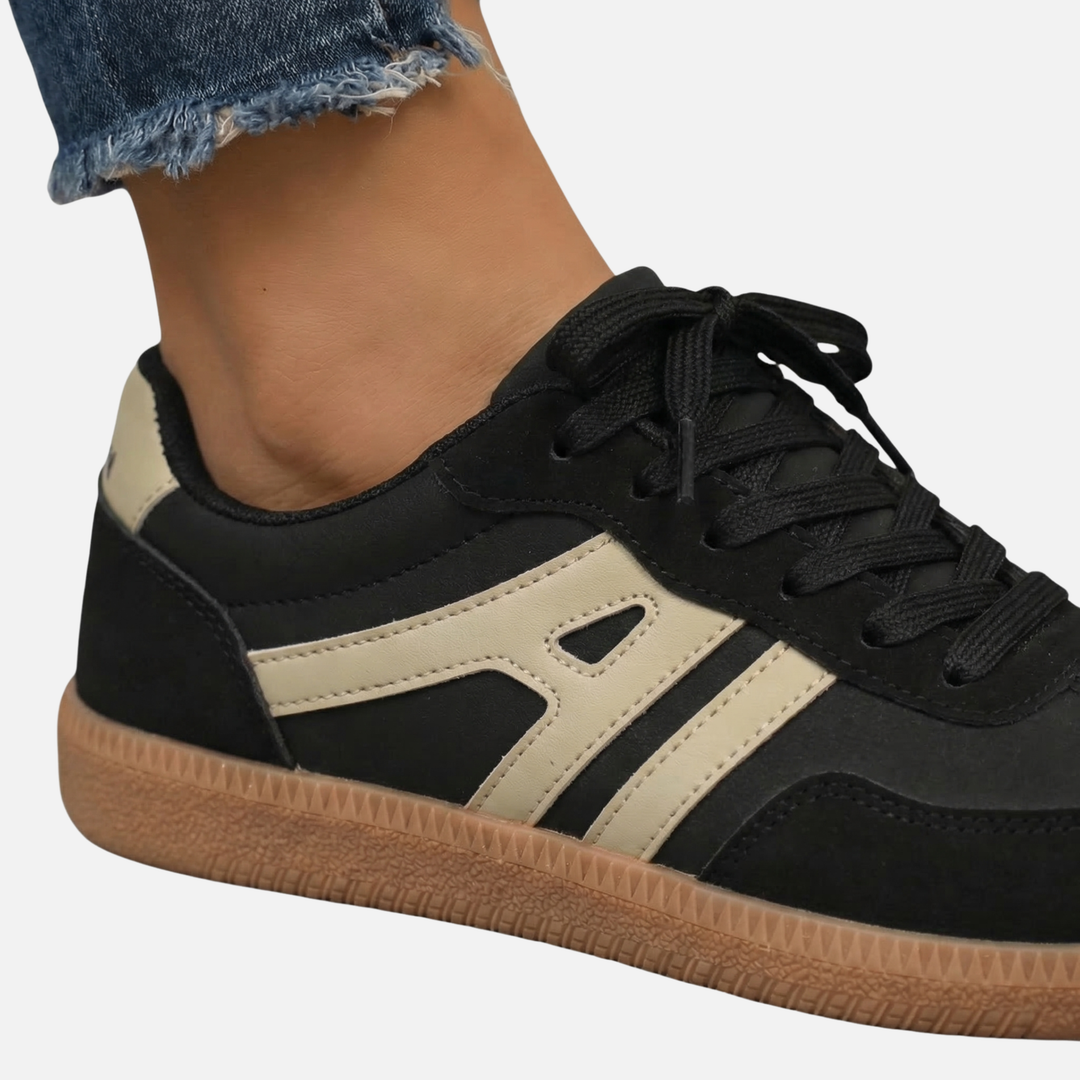 Lightweight Casual Sneakers with Textured Gum Sole for Women