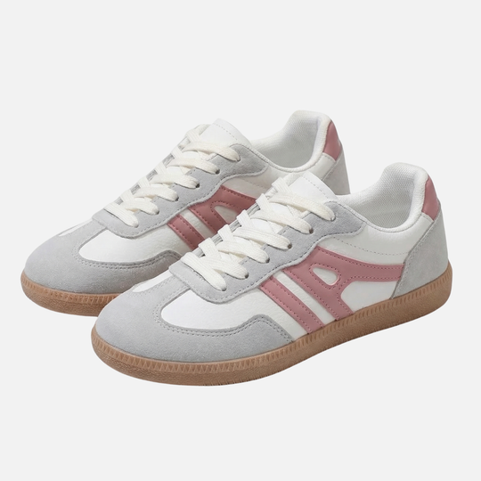 Lightweight Casual Sneakers with Textured Gum Sole for Women