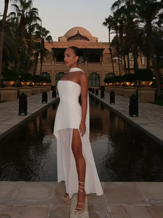 Luna’s Enchanted Motion High-Slit Maxi Dress
