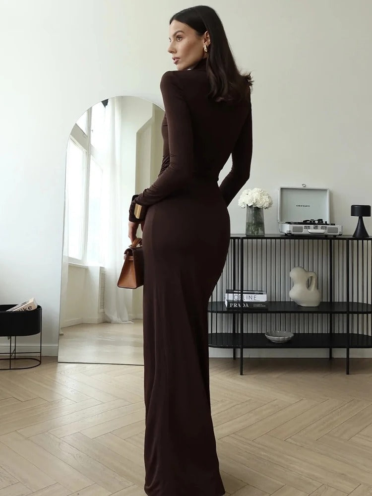 Luna’s Classy Ruched Maxi Dress