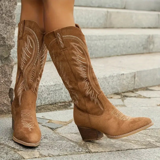 Luna’s Wild Spirit Embroidered Western Boots