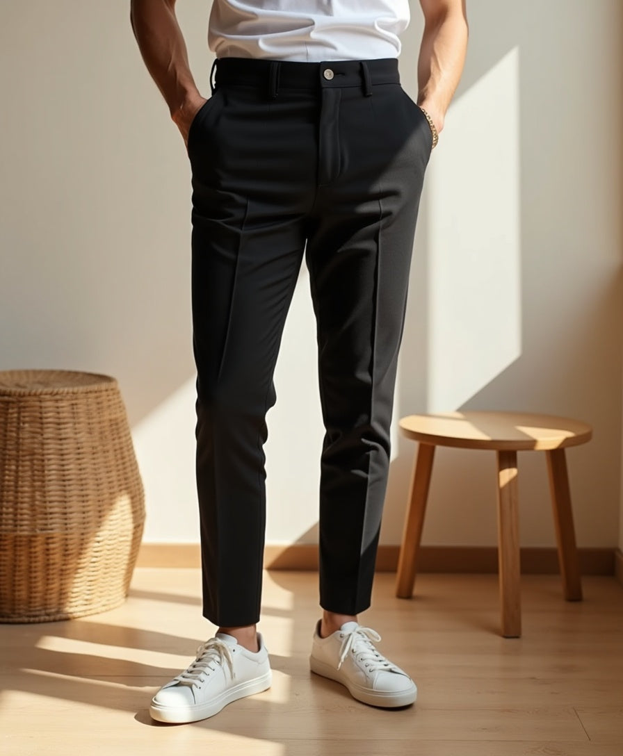 Men’s Stretch Trousers with Slim Cut