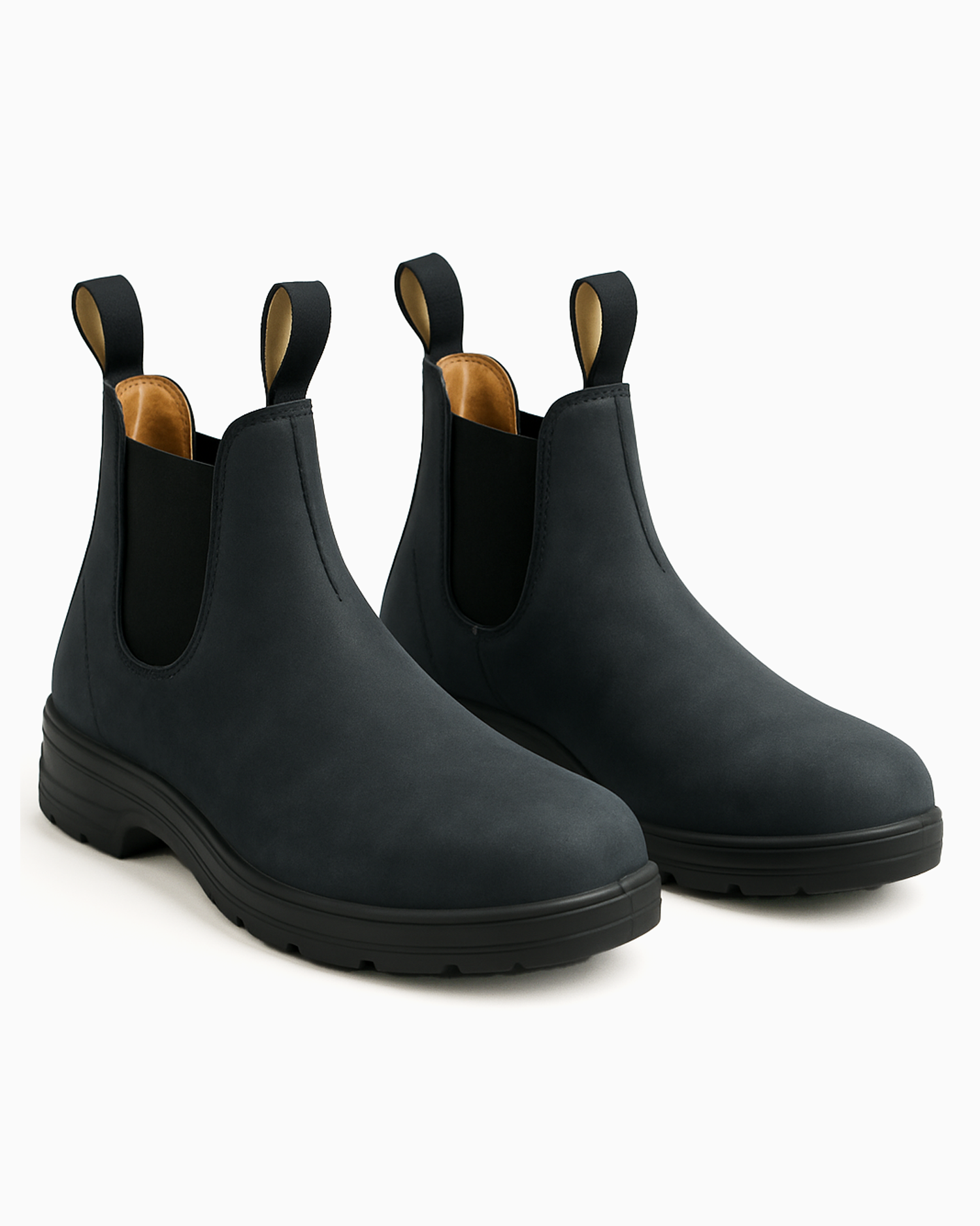 Men’s Rugged Sole Chelsea Boots with Elastic Side Panels