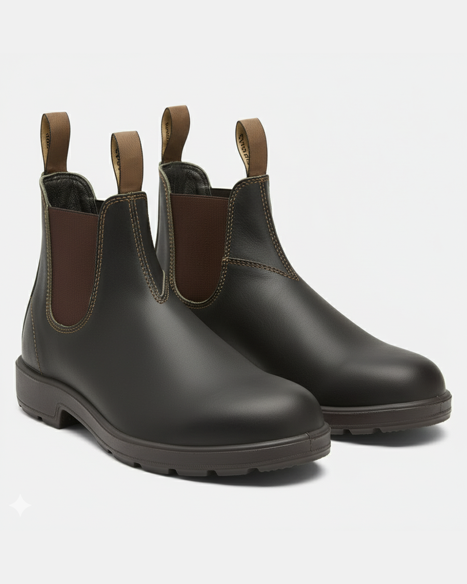 Men’s Rugged Sole Chelsea Boots with Elastic Side Panels