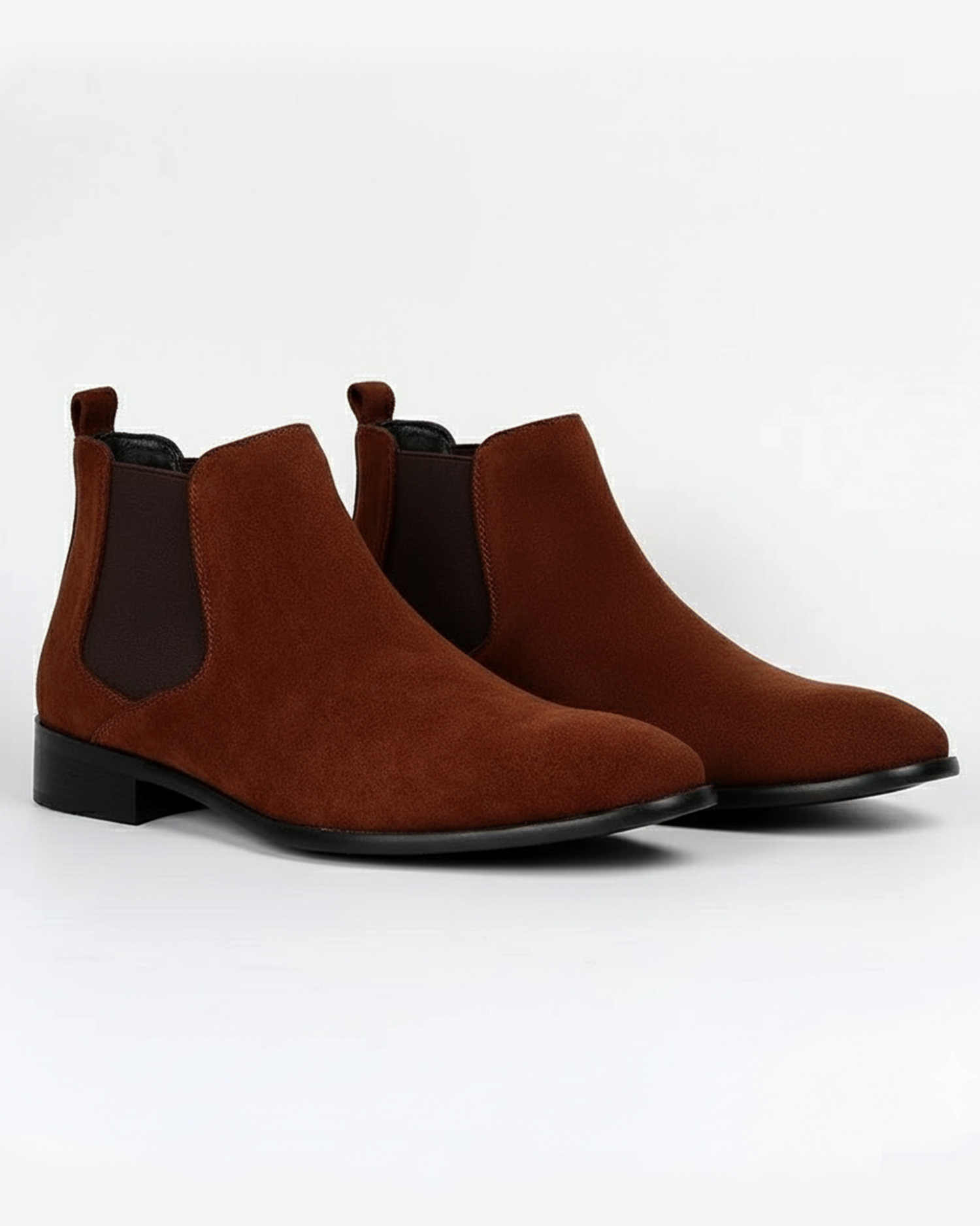 Men’s Suede-like Chelsea Boots with Side Panels