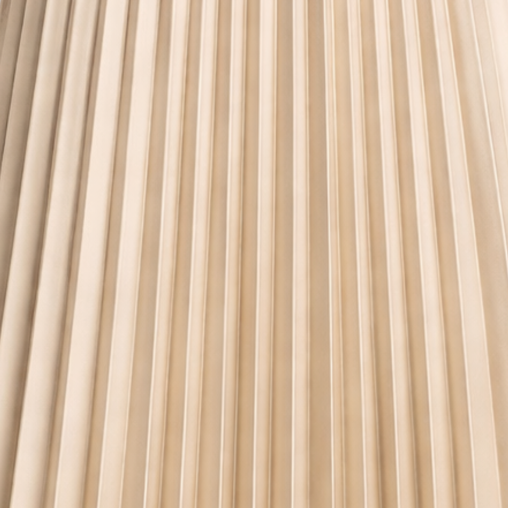 Pleated Midi Skirt with High Waist for Women