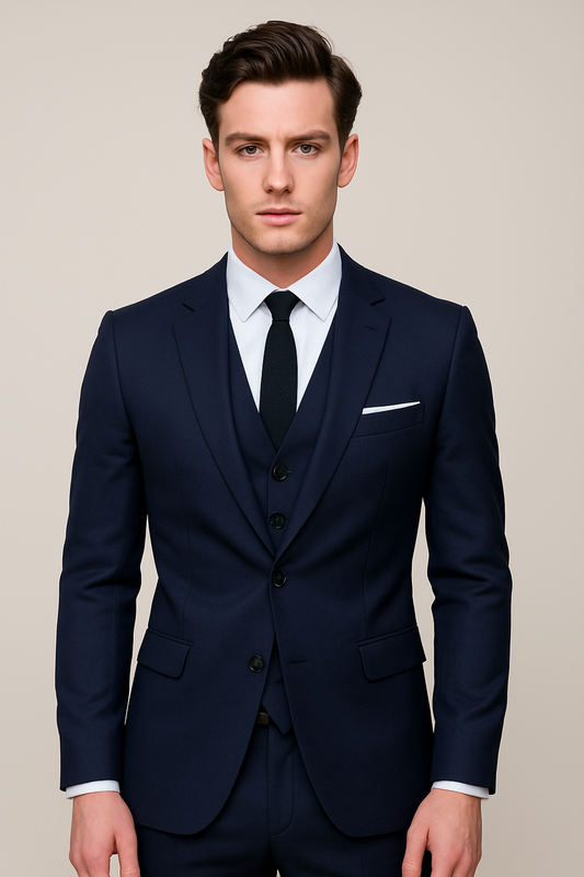 Single-Breasted Formal Slim Fit Suit for Men | Three-Piece