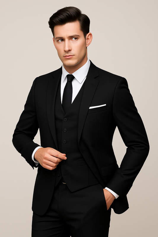 Single-Breasted Formal Slim Fit Suit for Men | Three-Piece