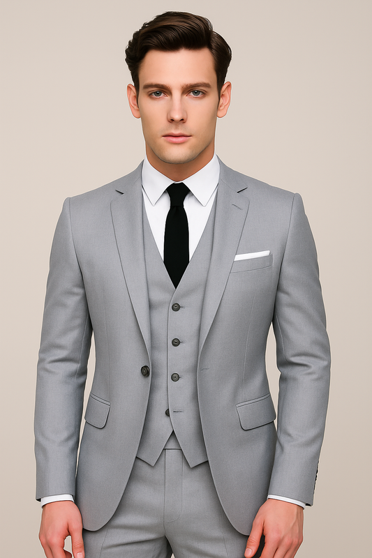 Single-Breasted Formal Slim Fit Suit for Men | Three-Piece