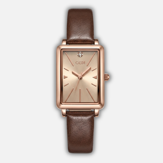 Small Rectangular Wristwatch with Adjustable Buckle for Men & Women