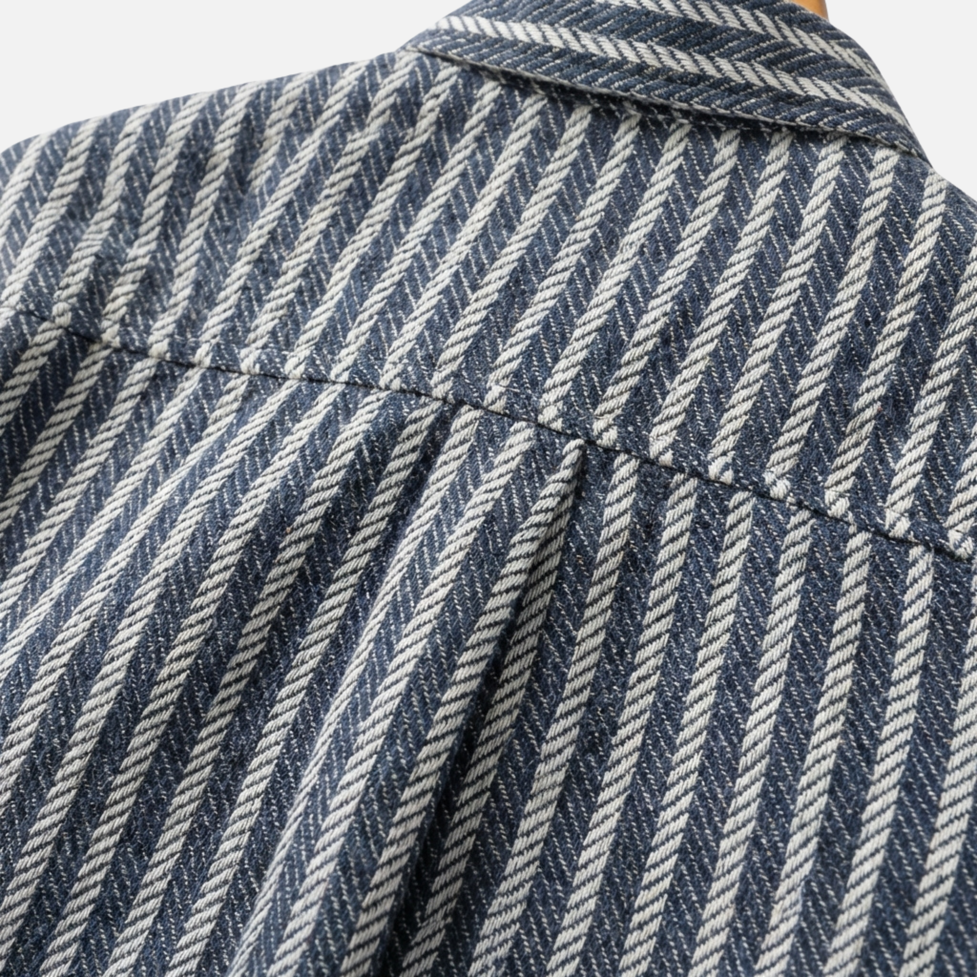 Striped Layered Shirt with Vertical Stripes for Men