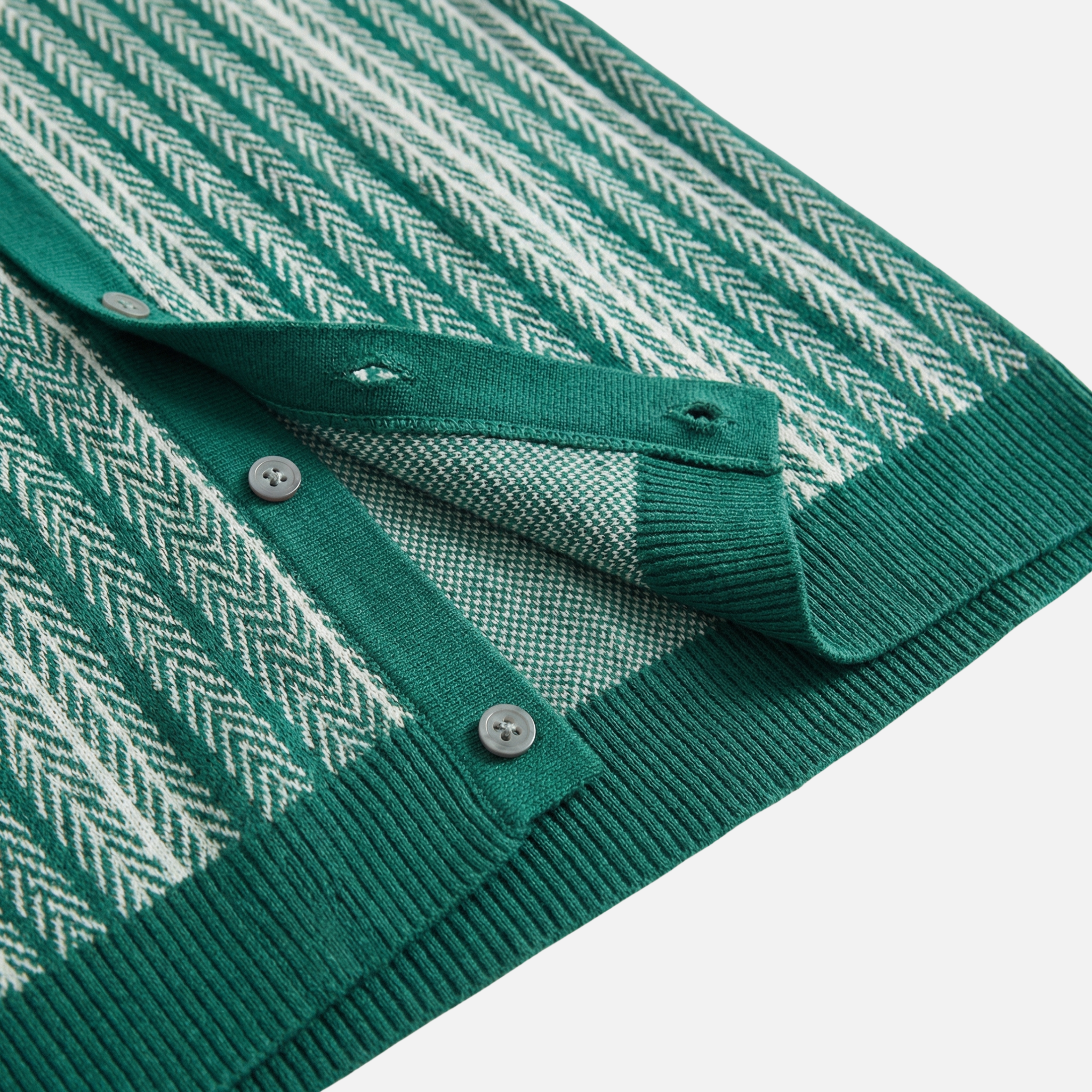 Striped Button-Down Shirt with Short Sleeves for Men